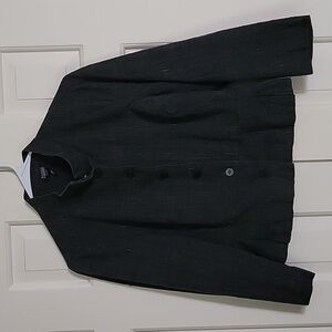 Eileen fisher six button down soft structure blazer sz medium petite